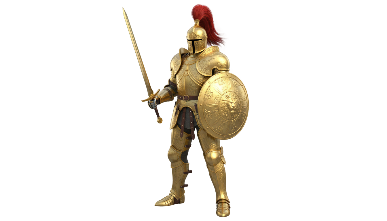 golden knight clash royale png PNG transparent background
