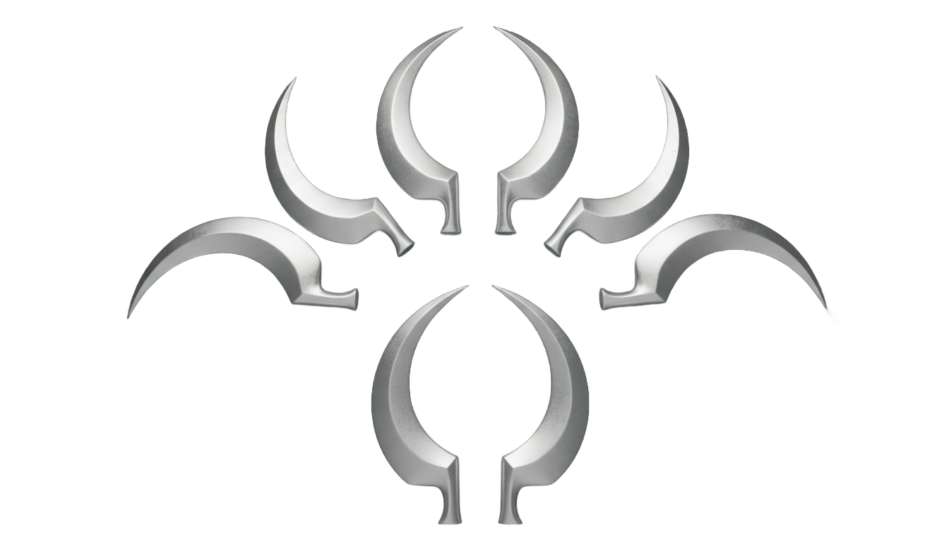 moon knight crescent darts png PNG transparent background