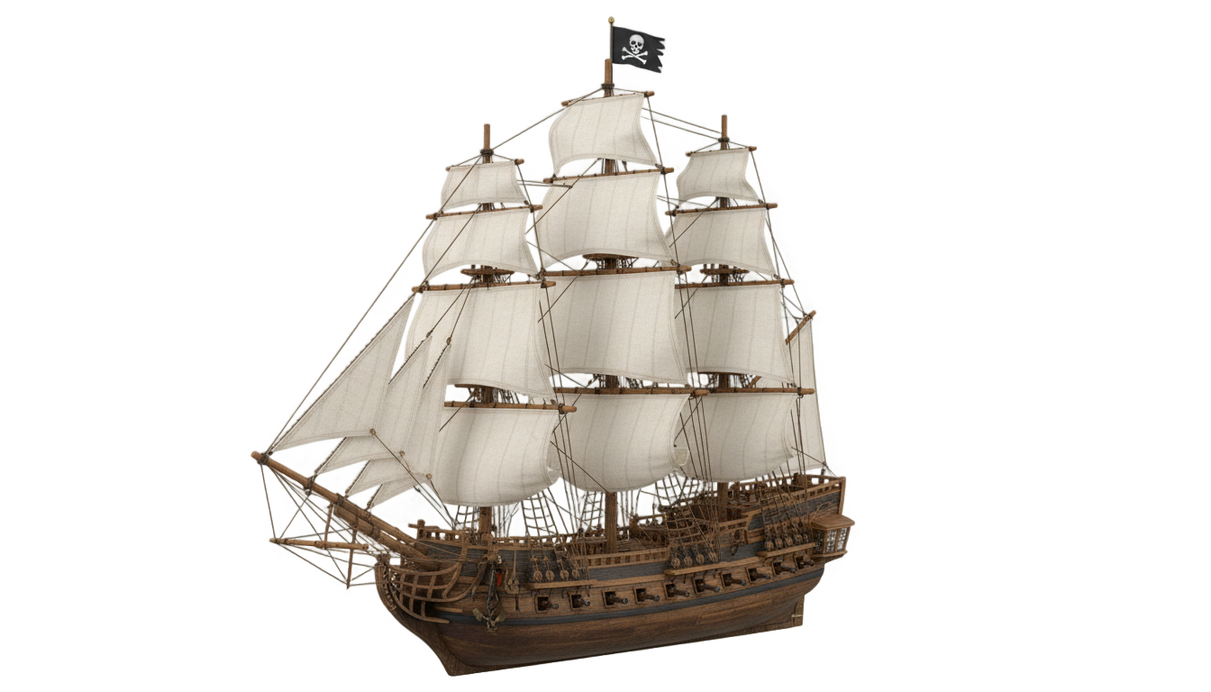 pirate ship drawing png PNG transparent background