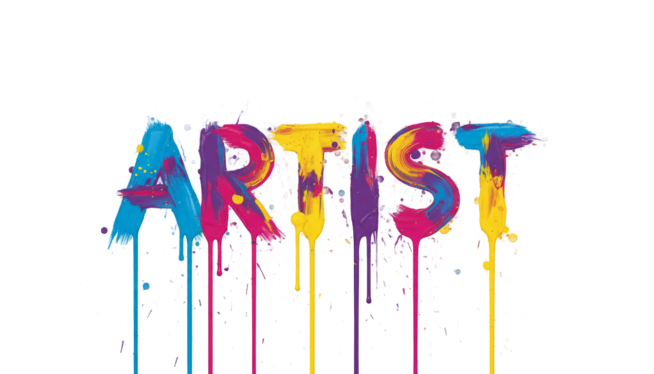 artist text png PNG transparent background