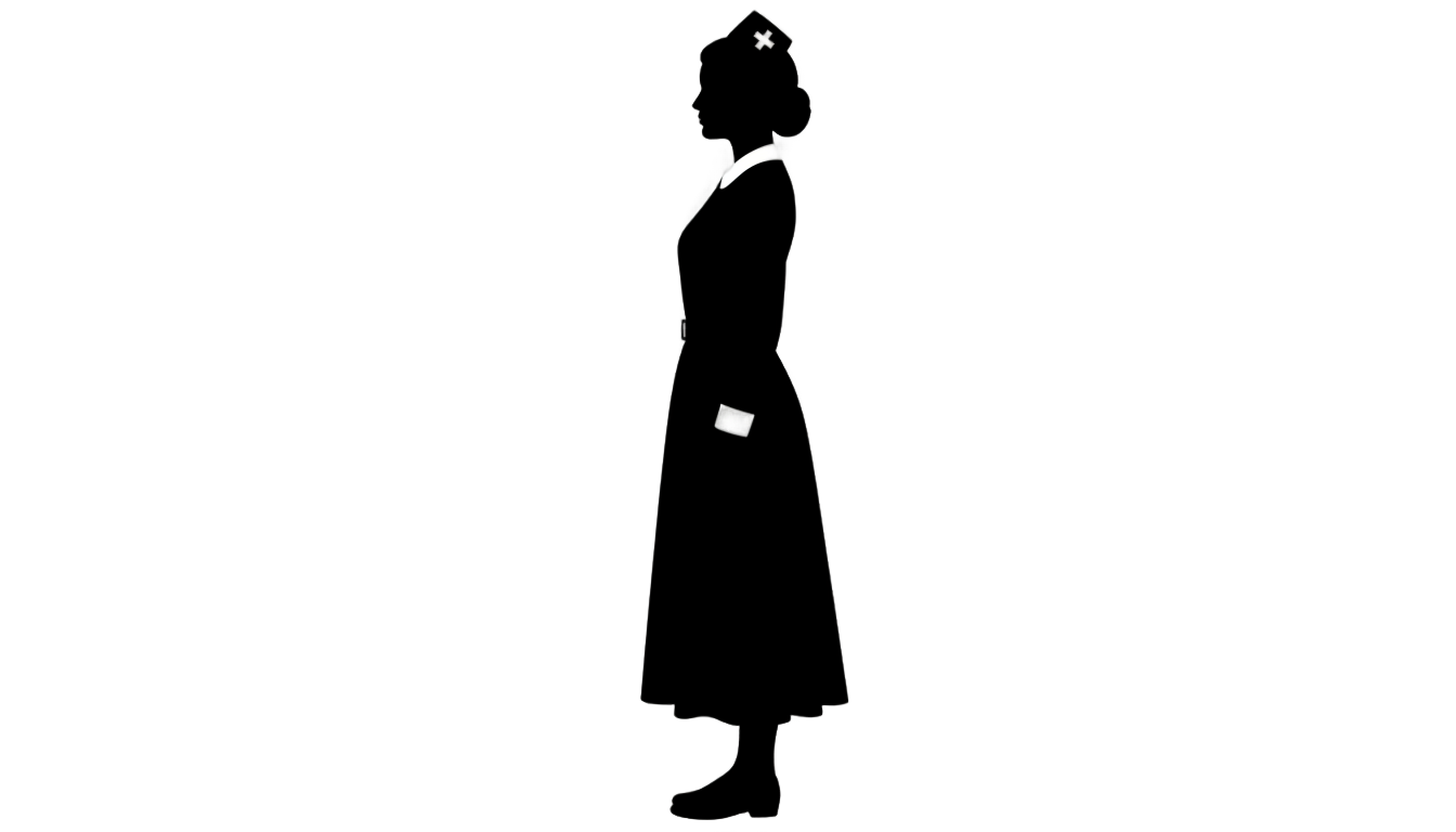 nurse silhouette png PNG transparent background