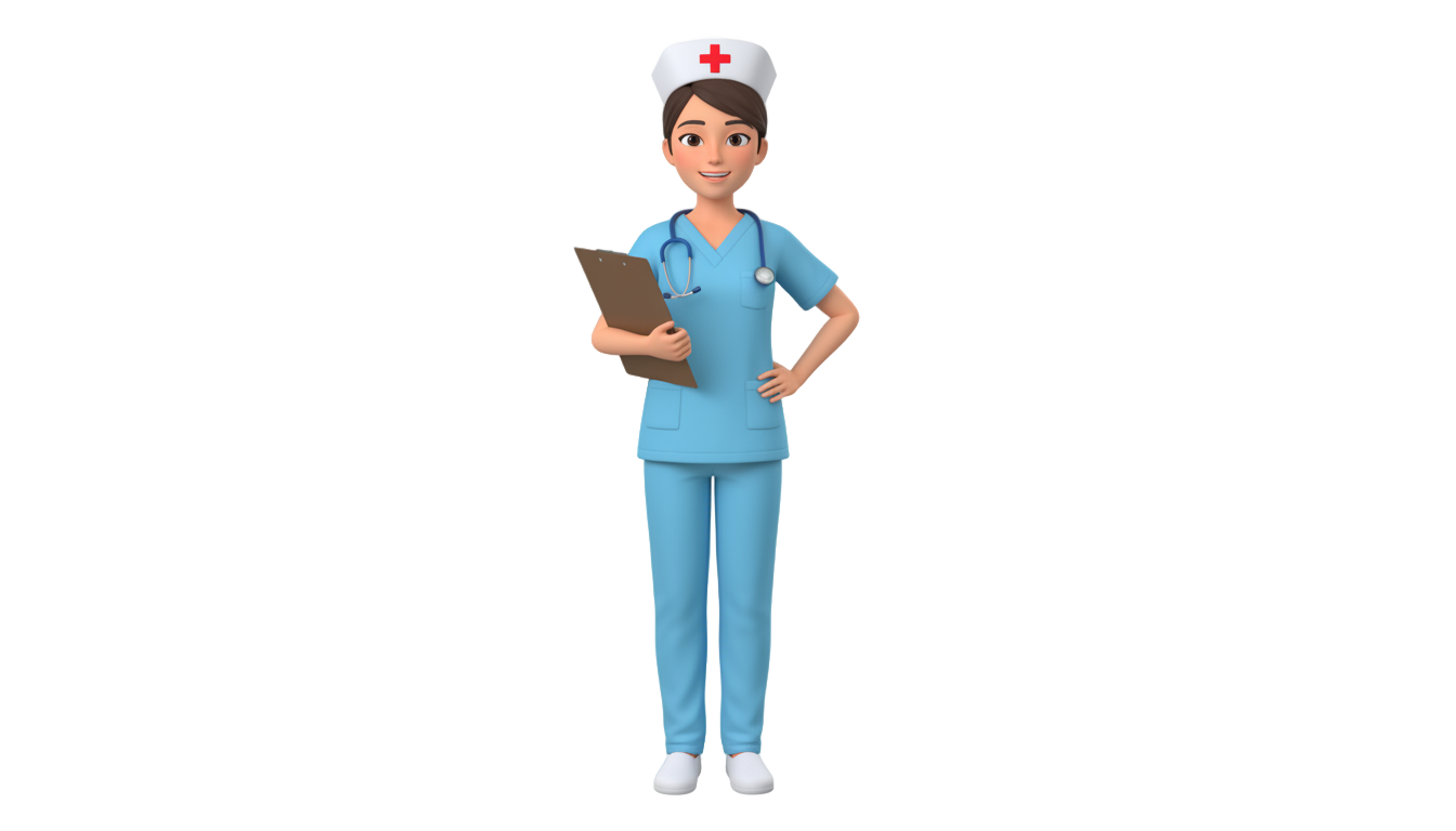 cartoon nurse clipart png PNG transparent background