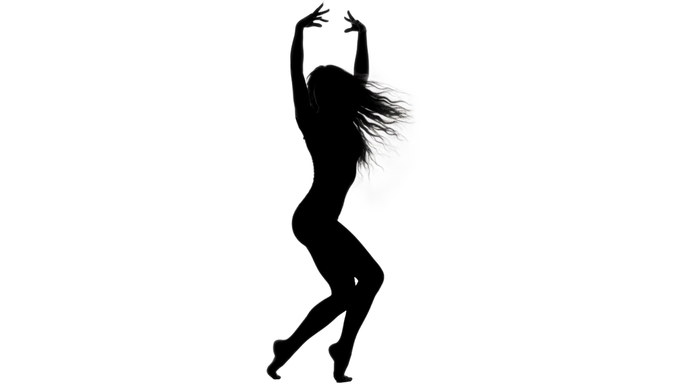 zumba dancer silhouette png PNG transparent background