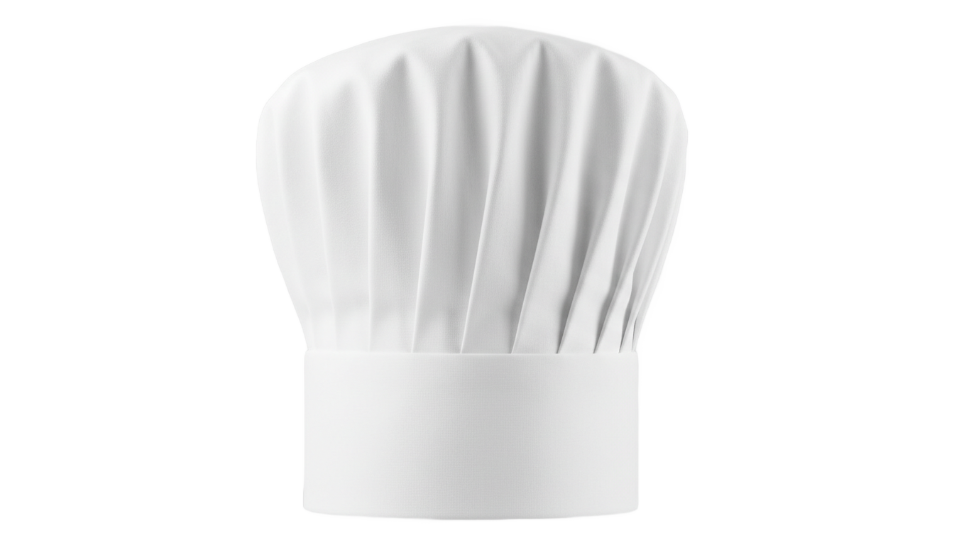 gorro de chef en png PNG transparent background