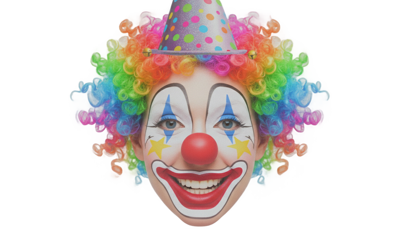 clown overlay png PNG transparent background
