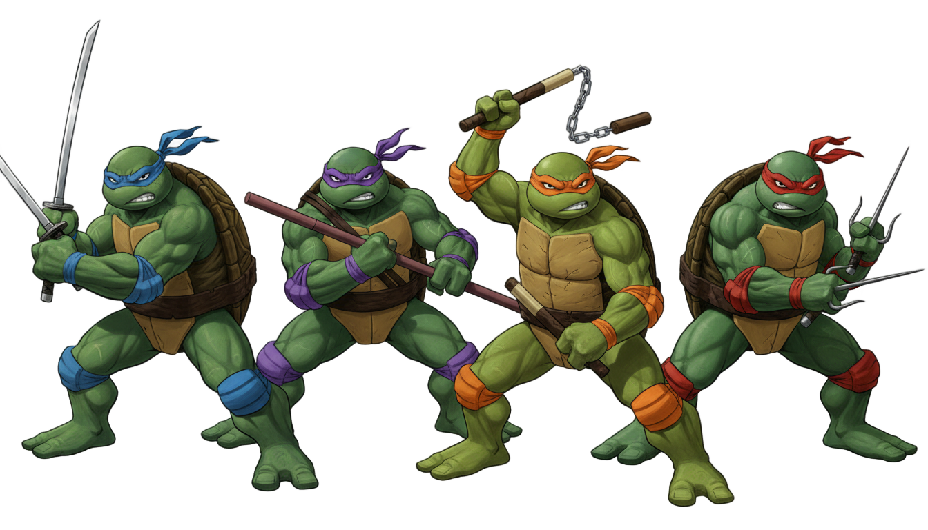 logo tortugas ninja png PNG transparent background