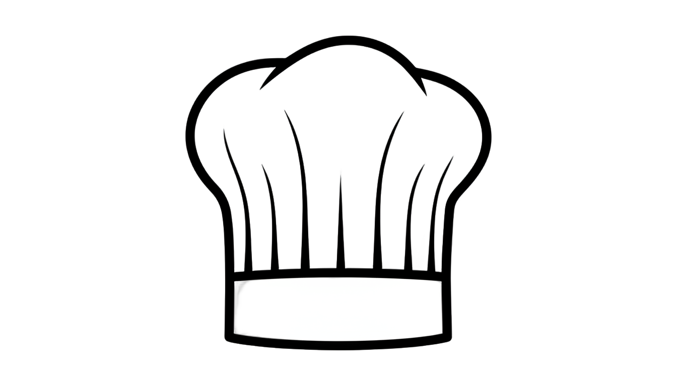 silueta gorro de chef png PNG transparent background