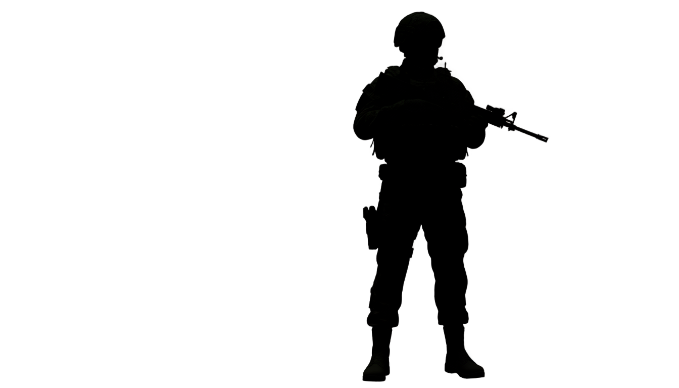 army soldier silhouette png PNG transparent background