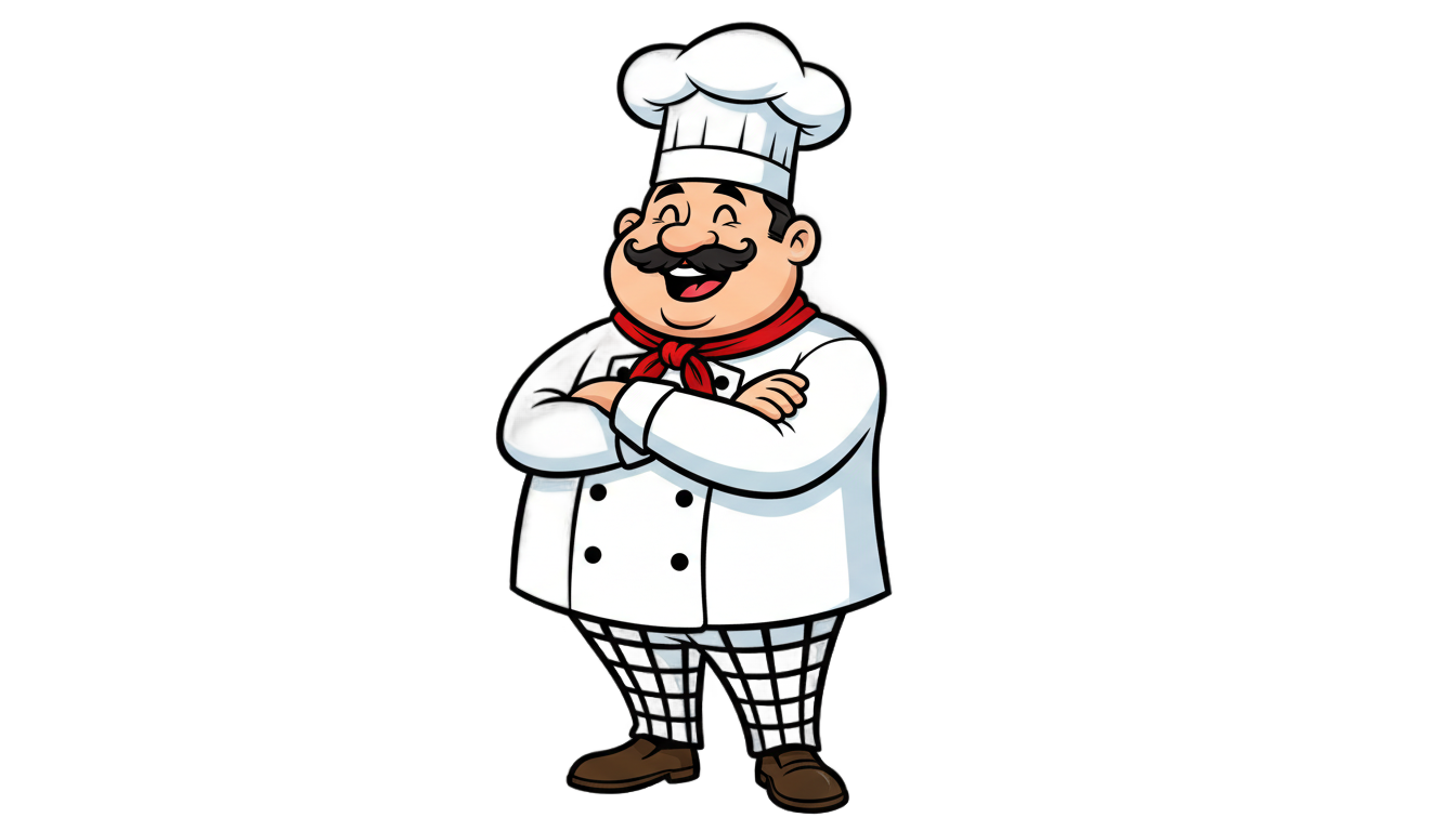 chef cartoon logo png PNG transparent background