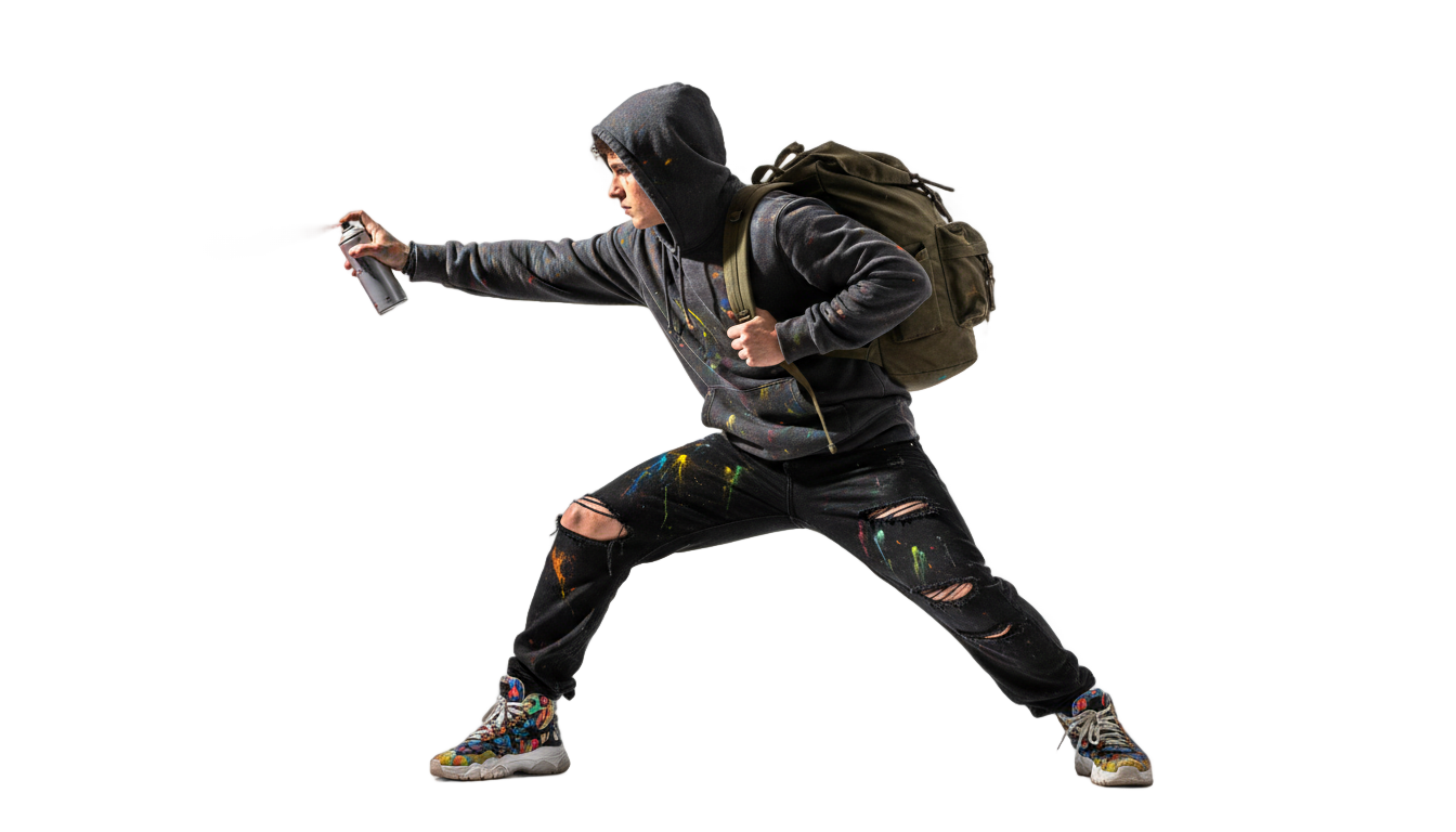 graffiti artist png PNG transparent background