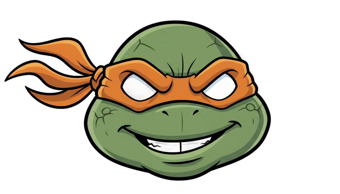 cara tortuga ninja png PNG transparent background
