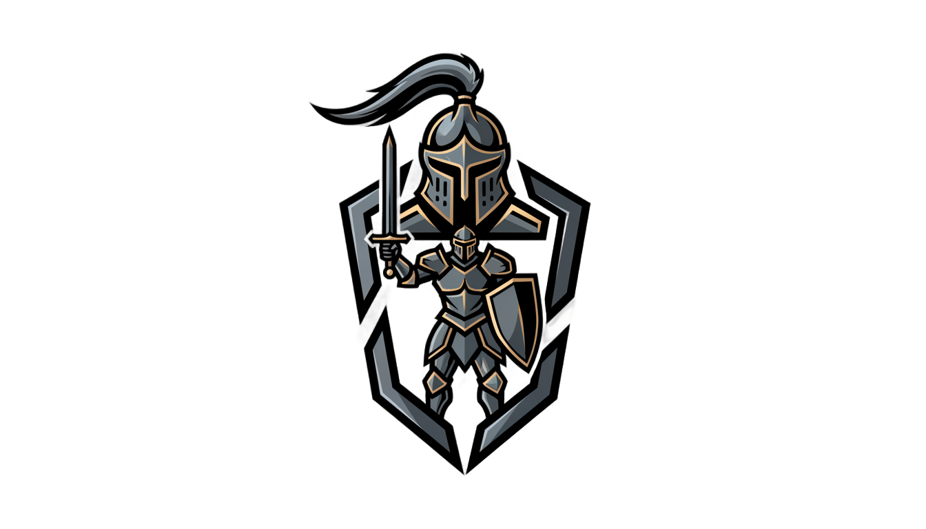 cool knight logo png PNG transparent background