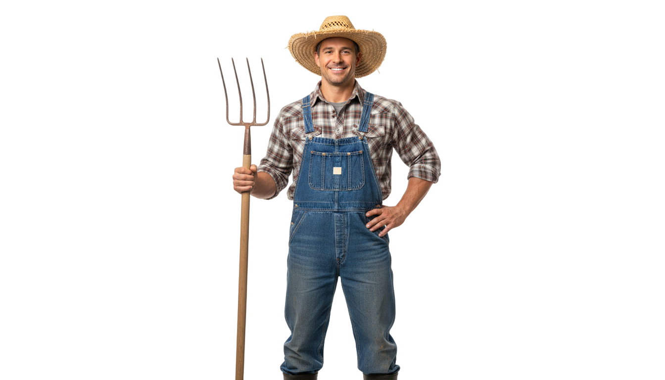 farmer vector png PNG transparent background