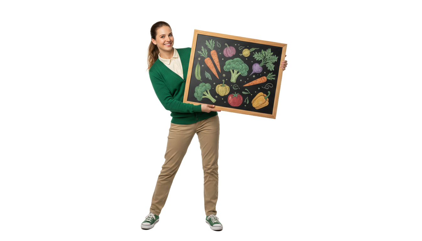 vegan teacher png PNG transparent background