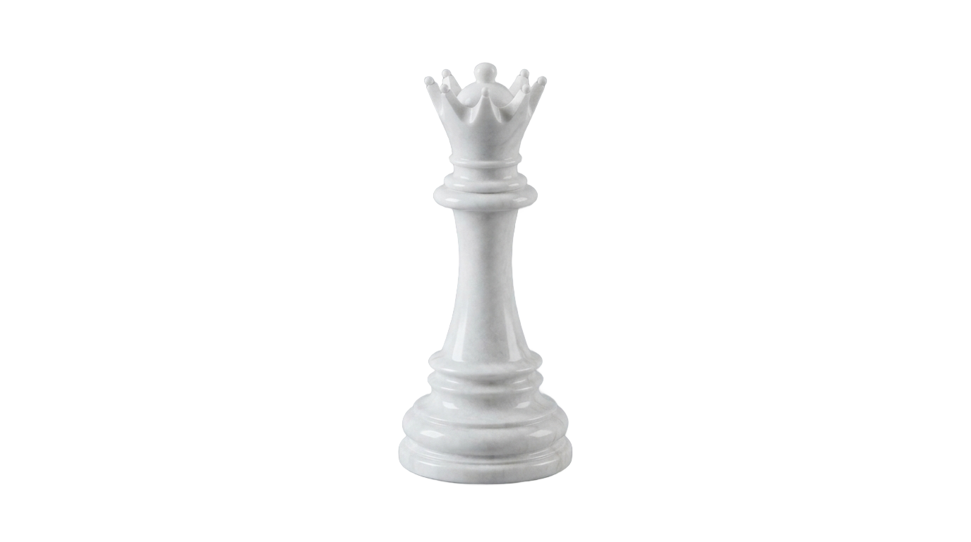 white queen chess piece png PNG transparent background