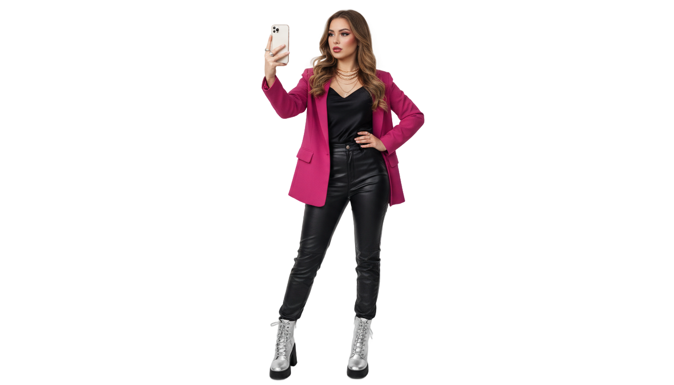 selfie queen png PNG transparent background