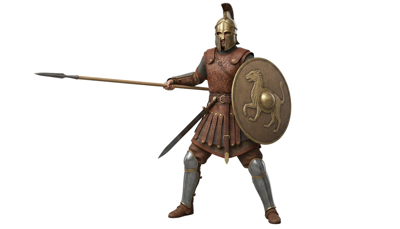 ancient soldier png PNG transparent background