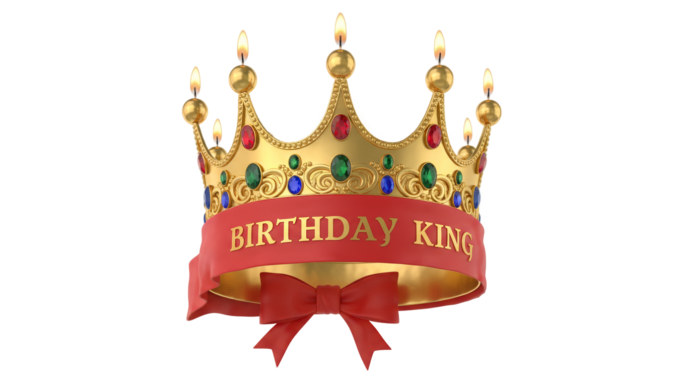 birthday king png PNG transparent background