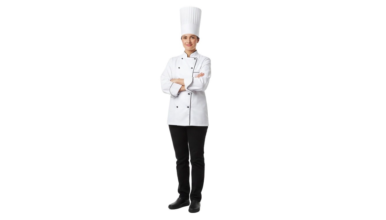 female chef png PNG transparent background