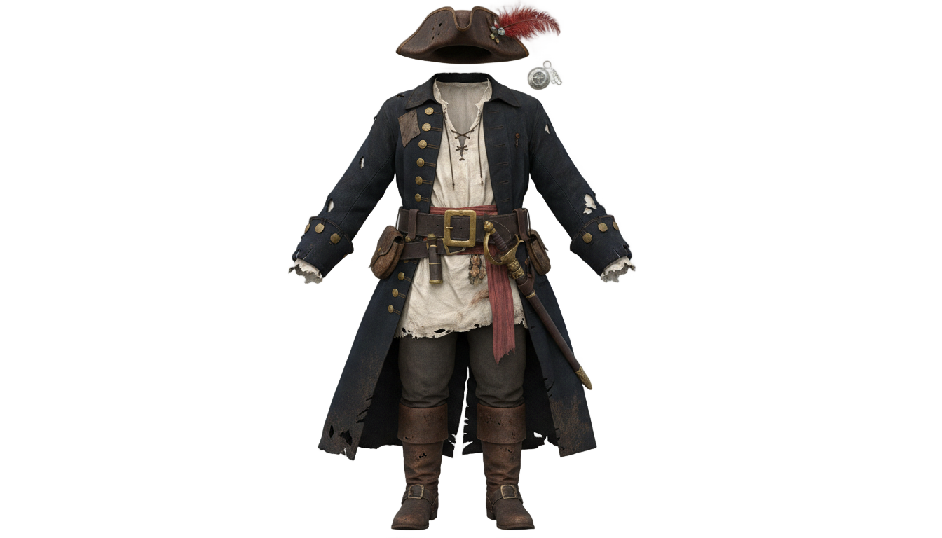 pirate clothes png PNG transparent background