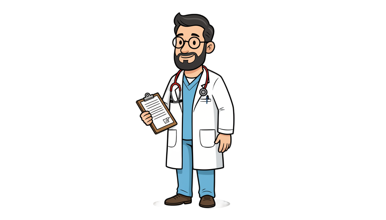 animated doctor png PNG transparent background