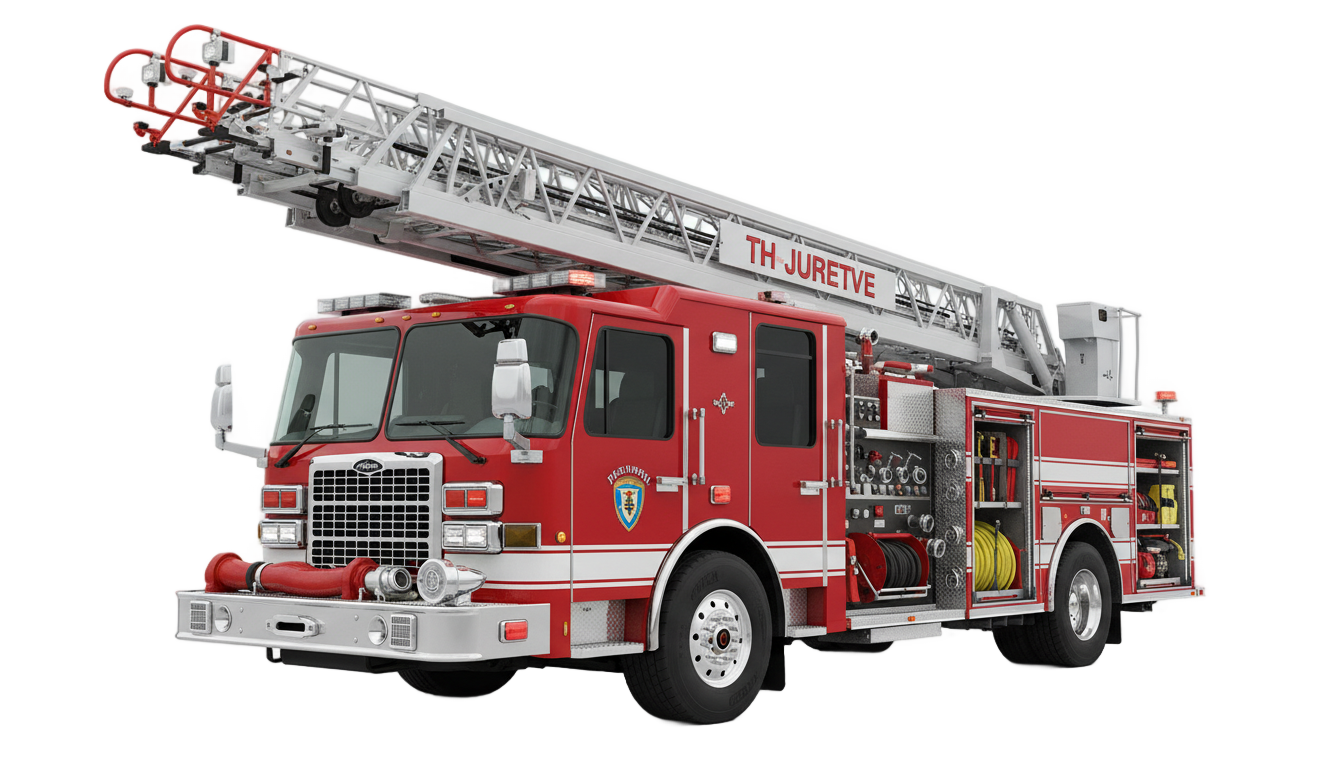 firefighter truck png PNG transparent background