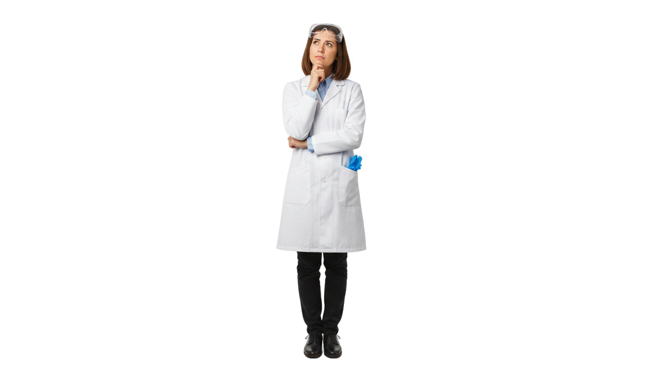 scientist thinking png PNG transparent background