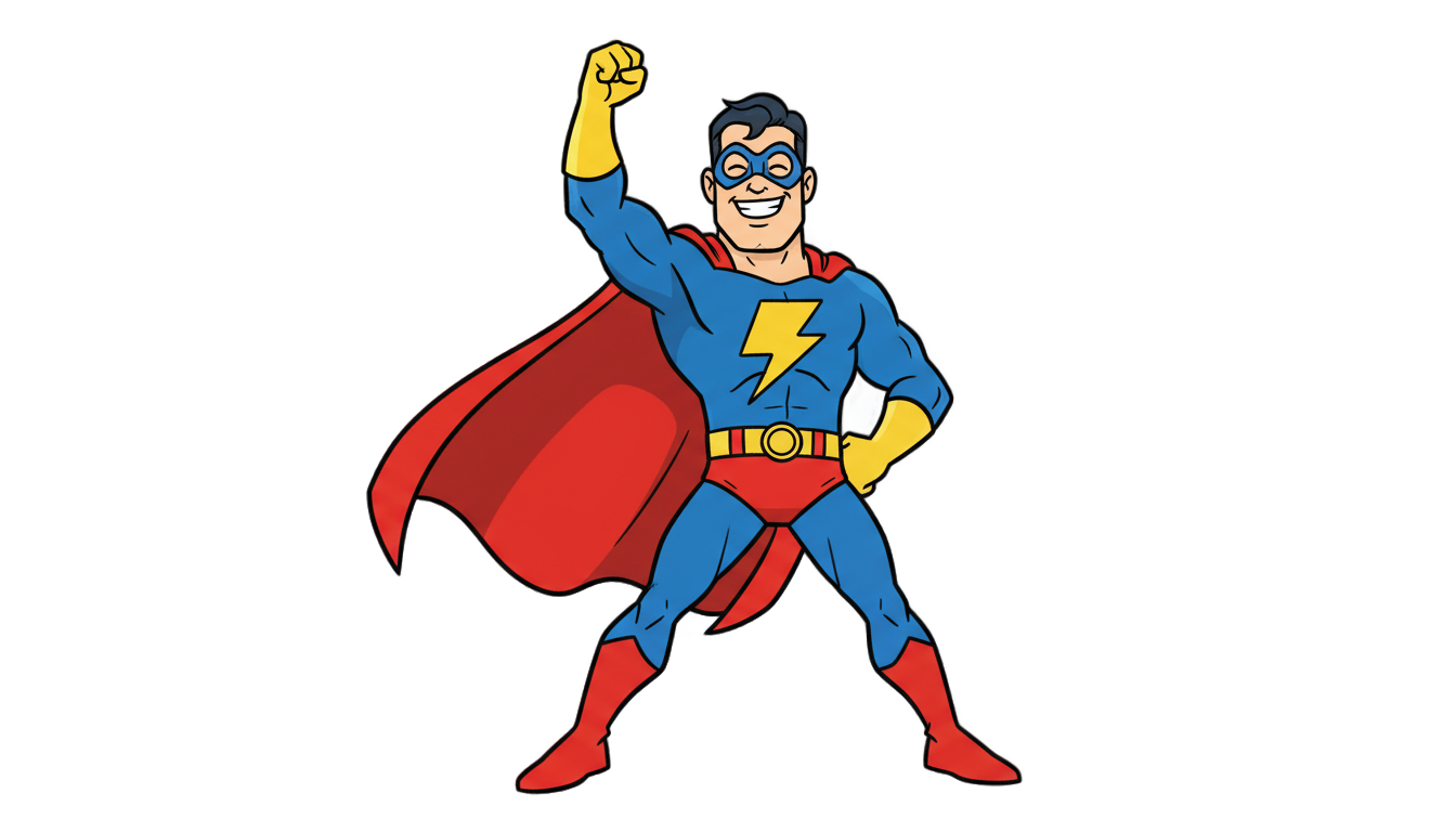 superhero emoji png PNG transparent background