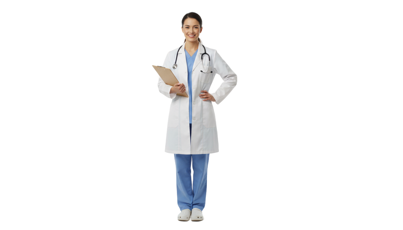 woman doctor png PNG transparent background