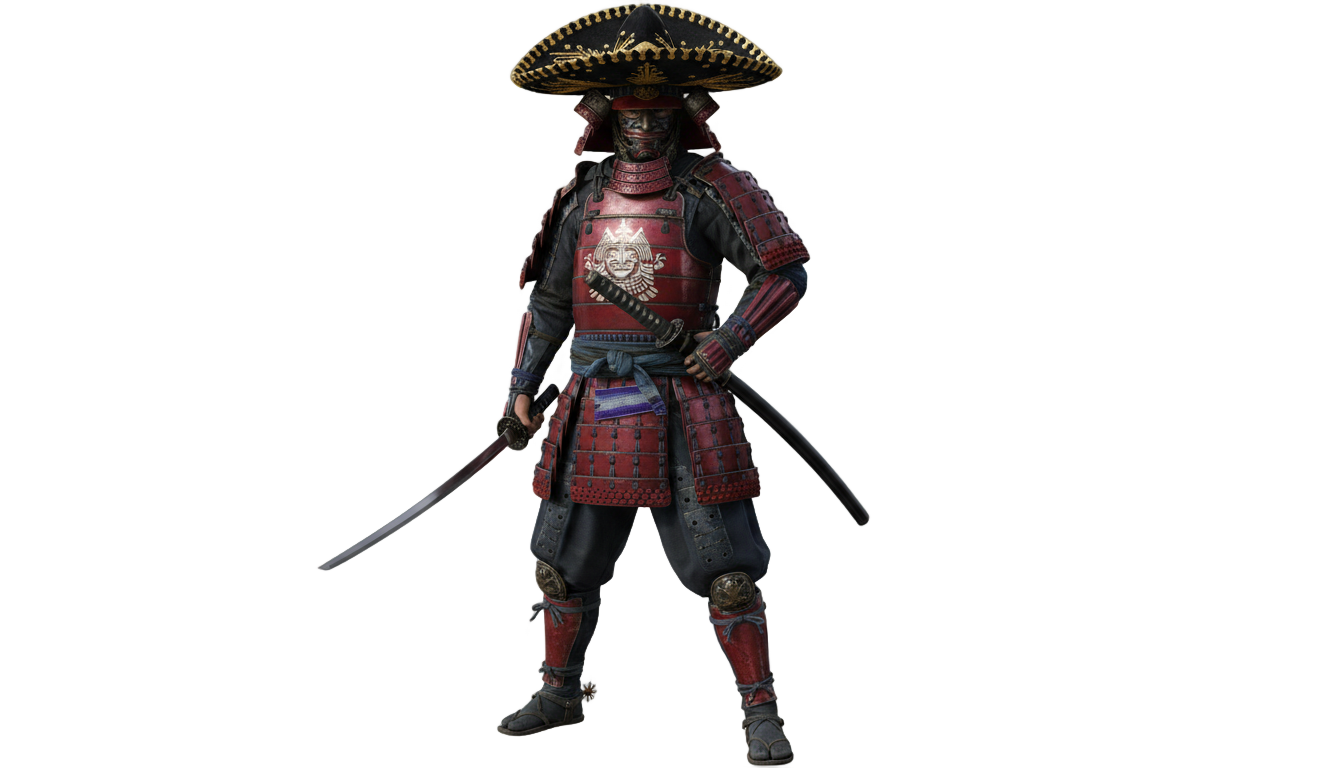 sombrero samurai png PNG transparent background