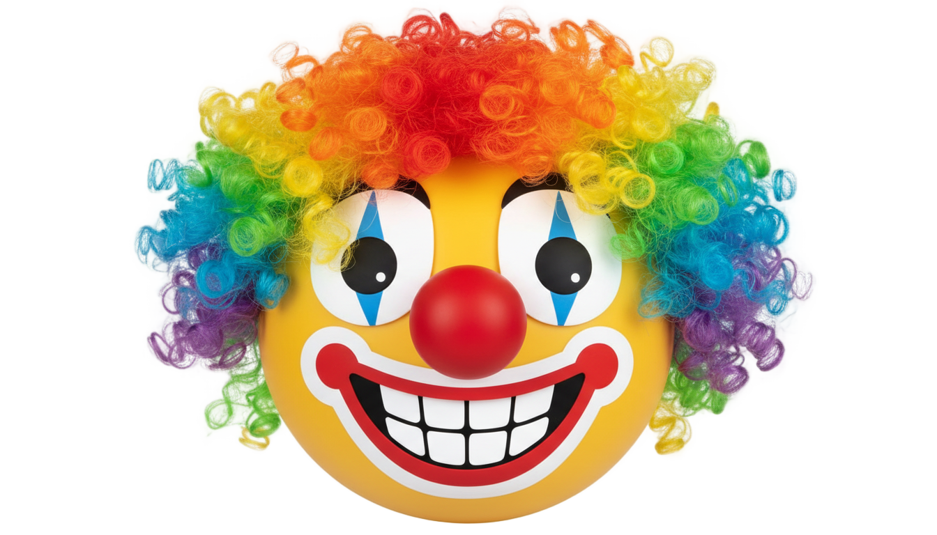 discord clown emoji png PNG transparent background