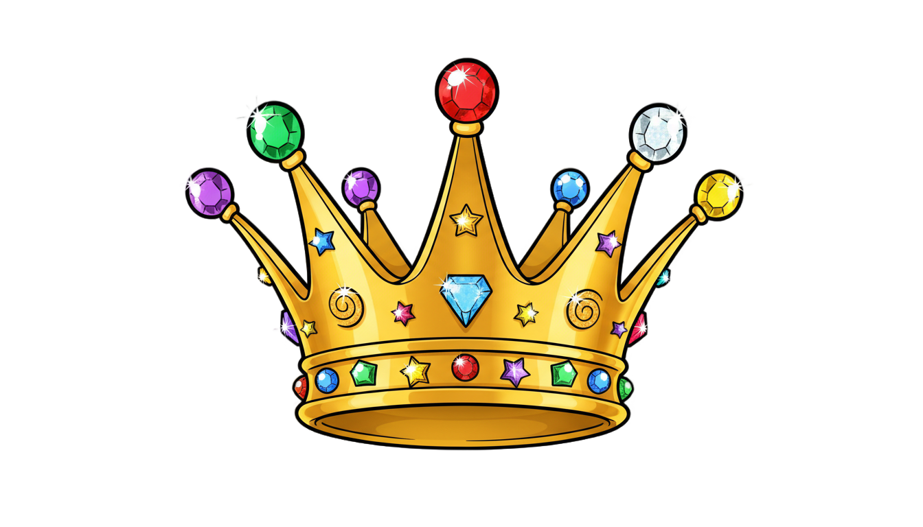 cartoon king crown png PNG transparent background