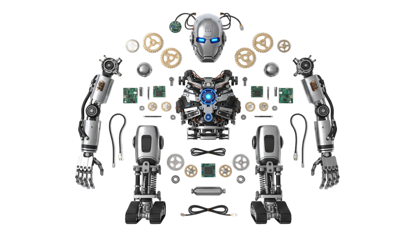 robot body parts png PNG transparent background