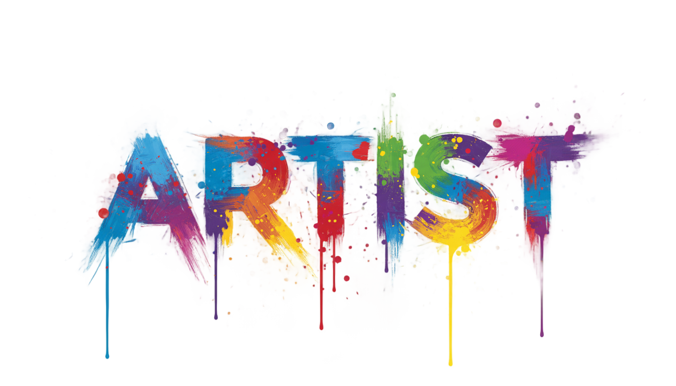 artist word png PNG transparent background