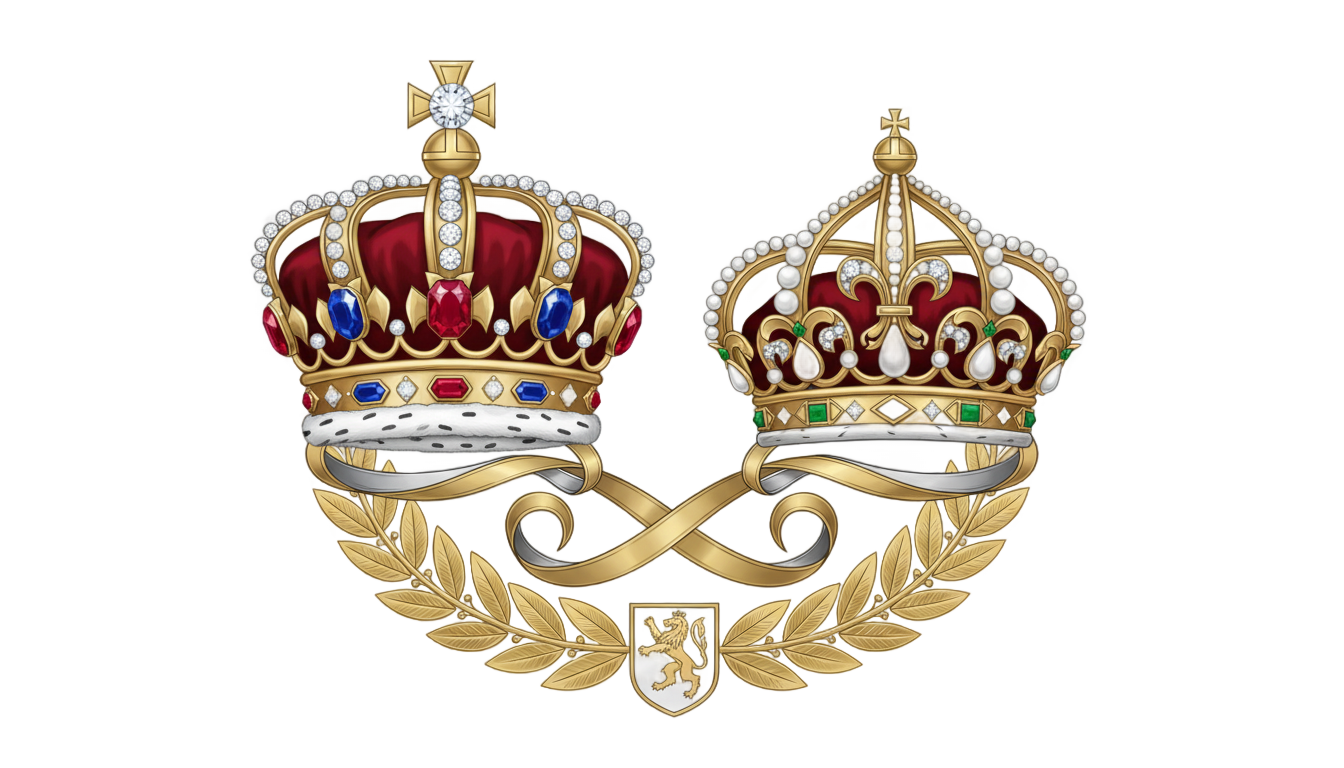 king and queen logo png PNG transparent background