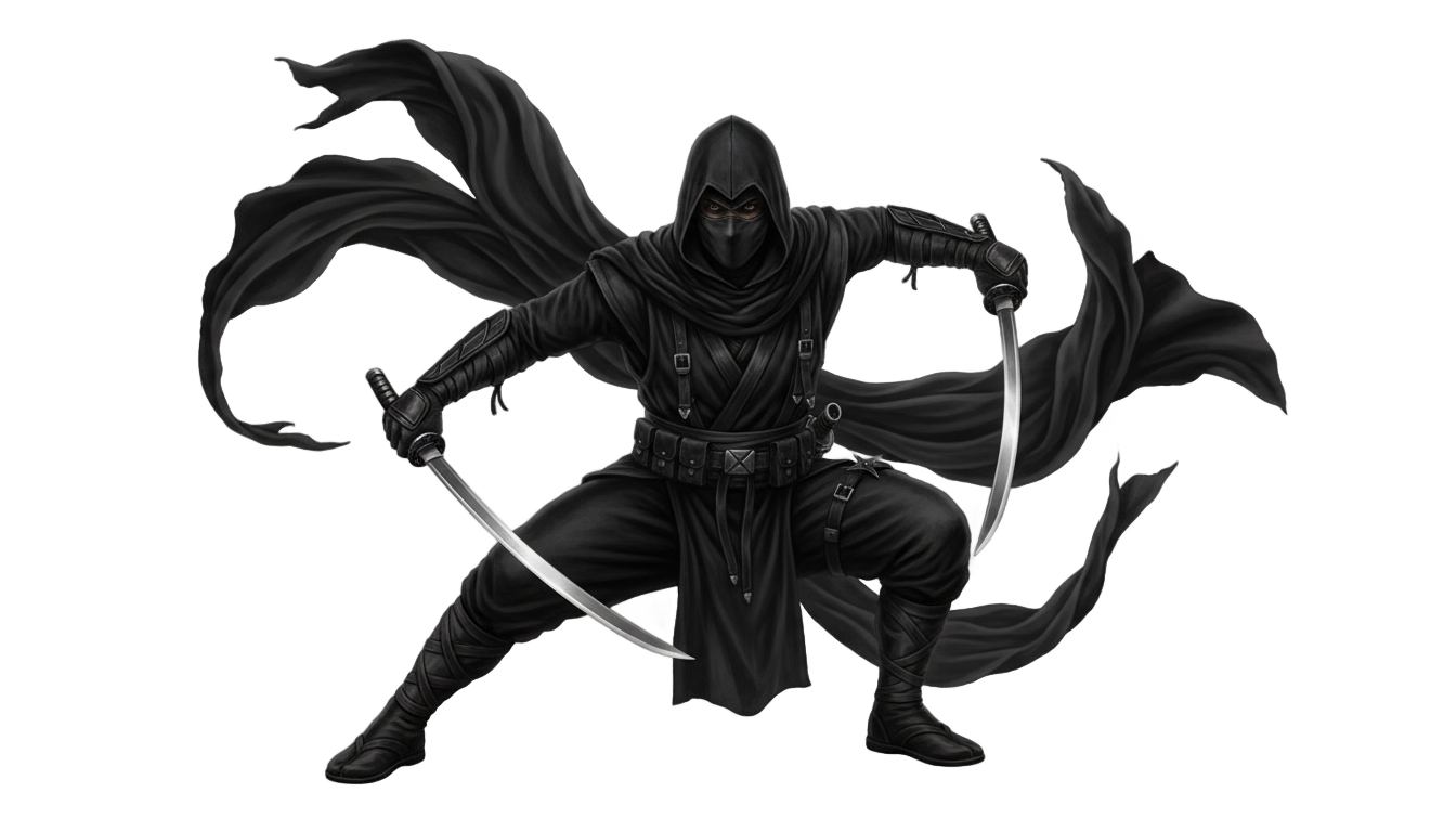 black ninja png free fire PNG transparent background