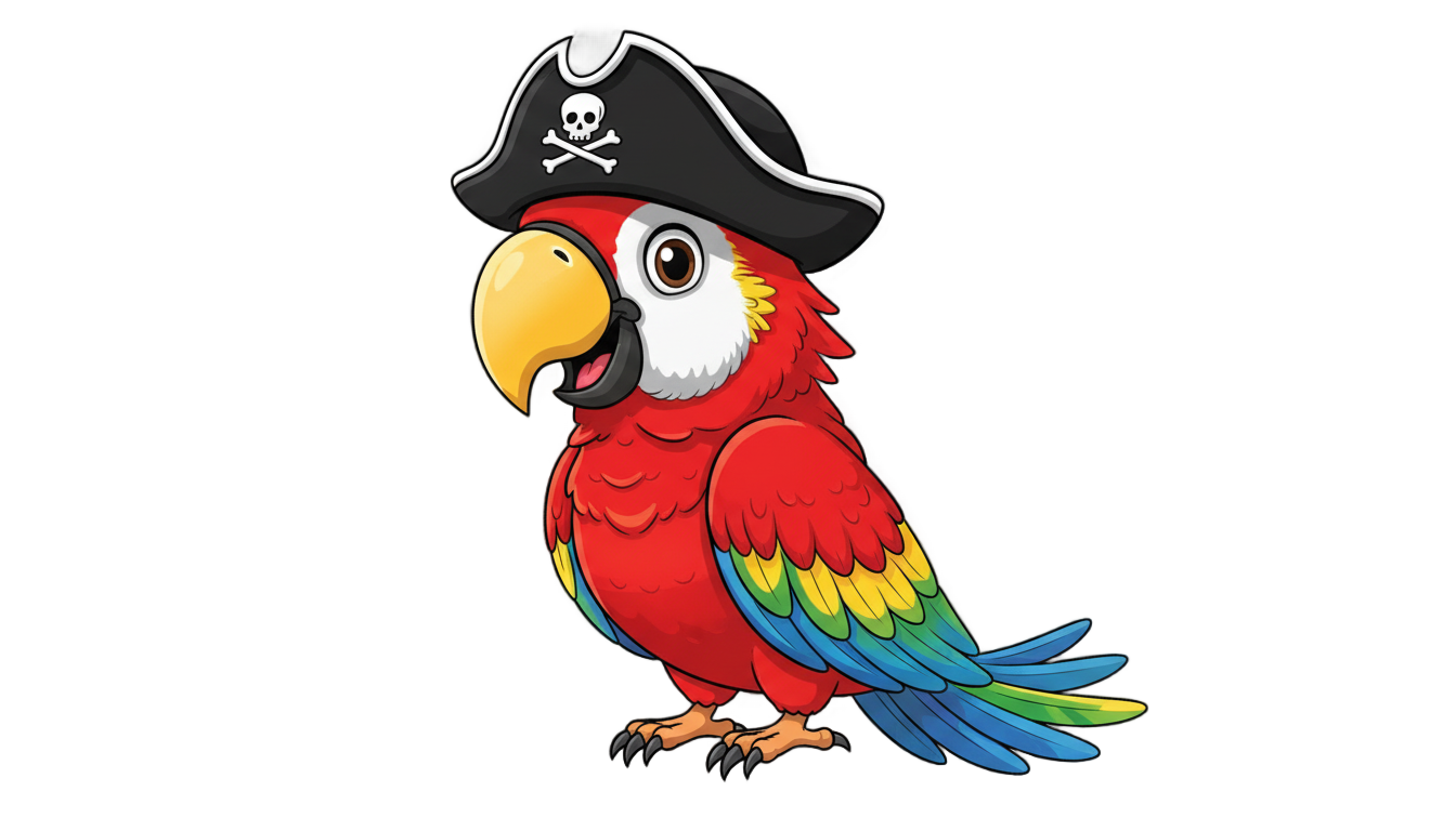 pirate bird png PNG transparent background