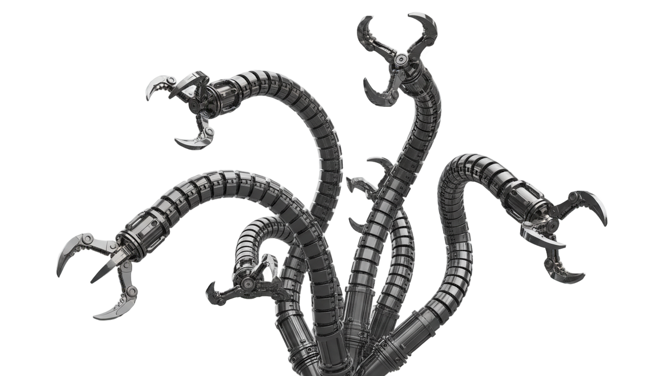 doctor octopus tentacles png PNG transparent background