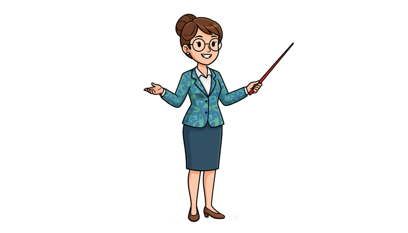 teacher cartoon png PNG transparent background