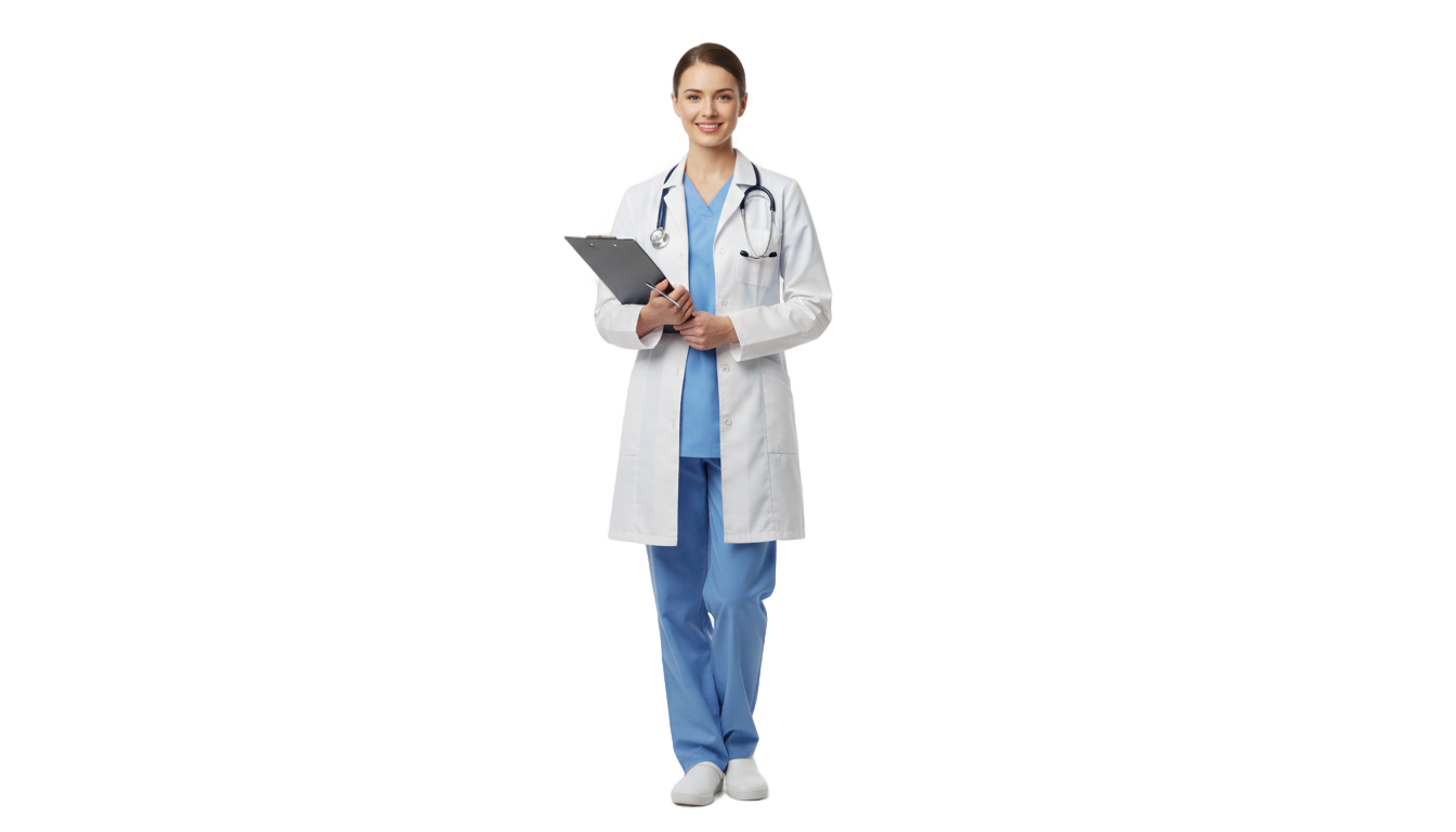 woman doctor png PNG transparent background