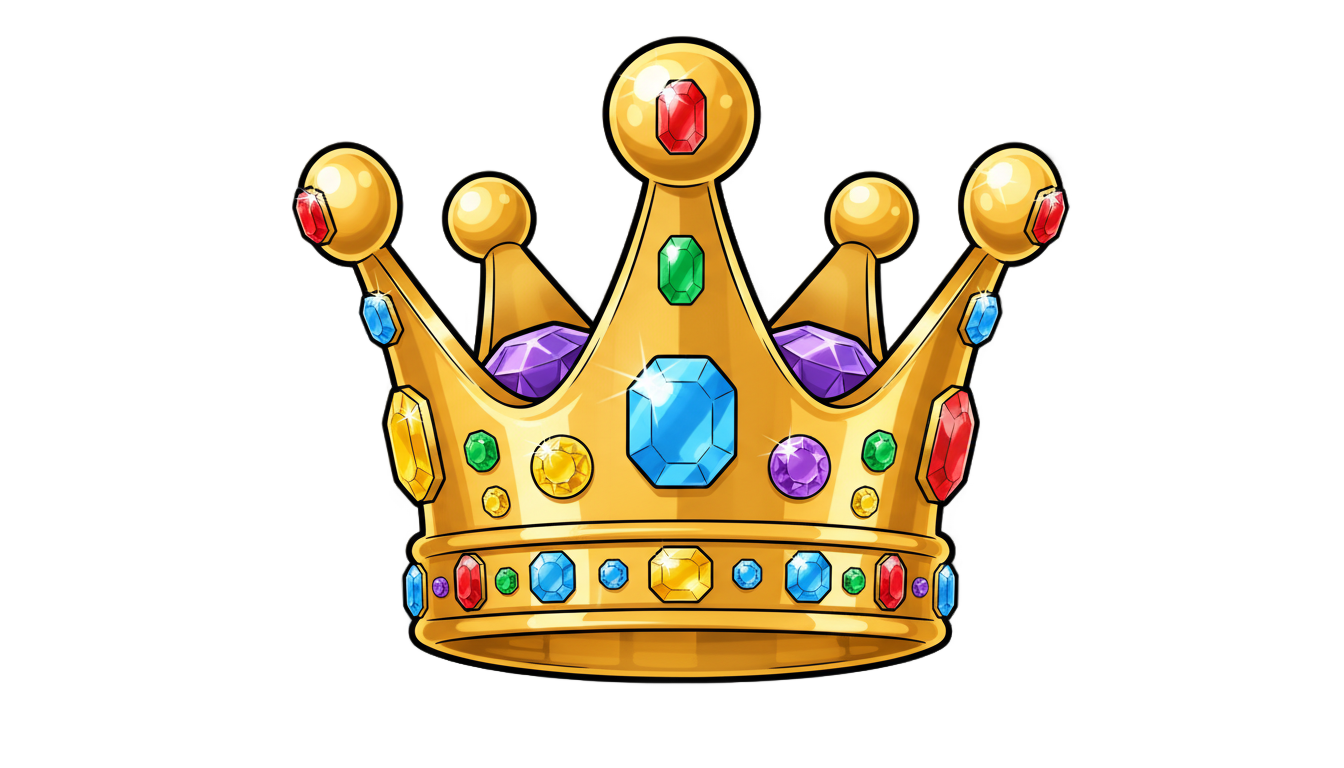 cartoon king crown png PNG transparent background