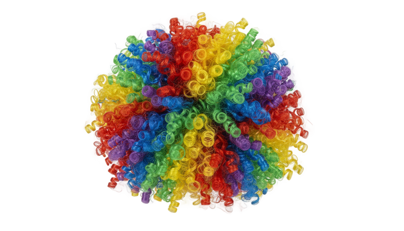 clown perücke png PNG transparent background
