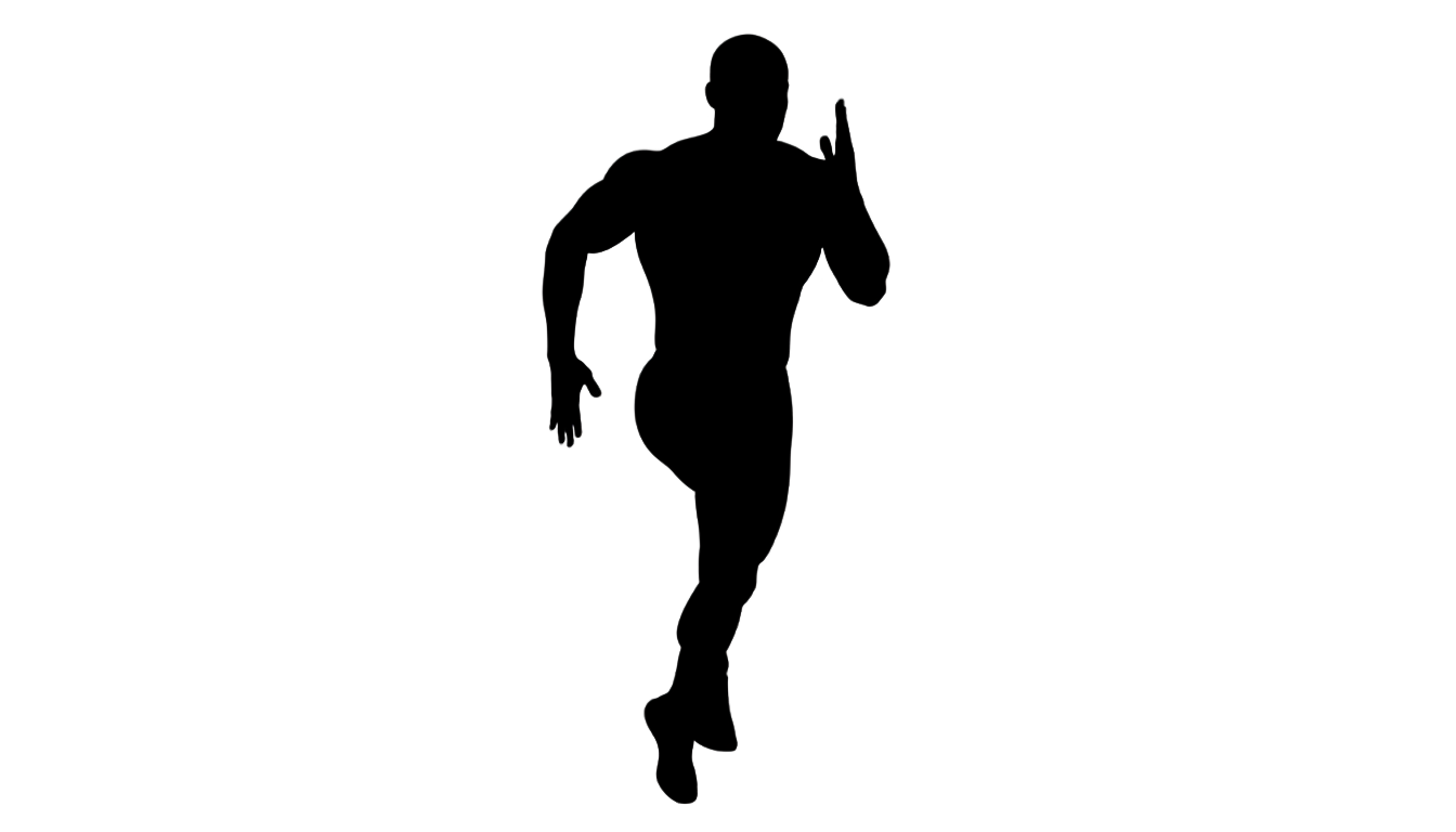 athlete silhouette png PNG transparent background