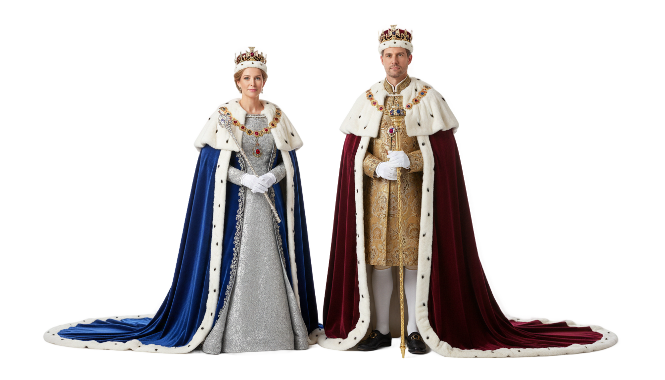 king and queen png PNG transparent background