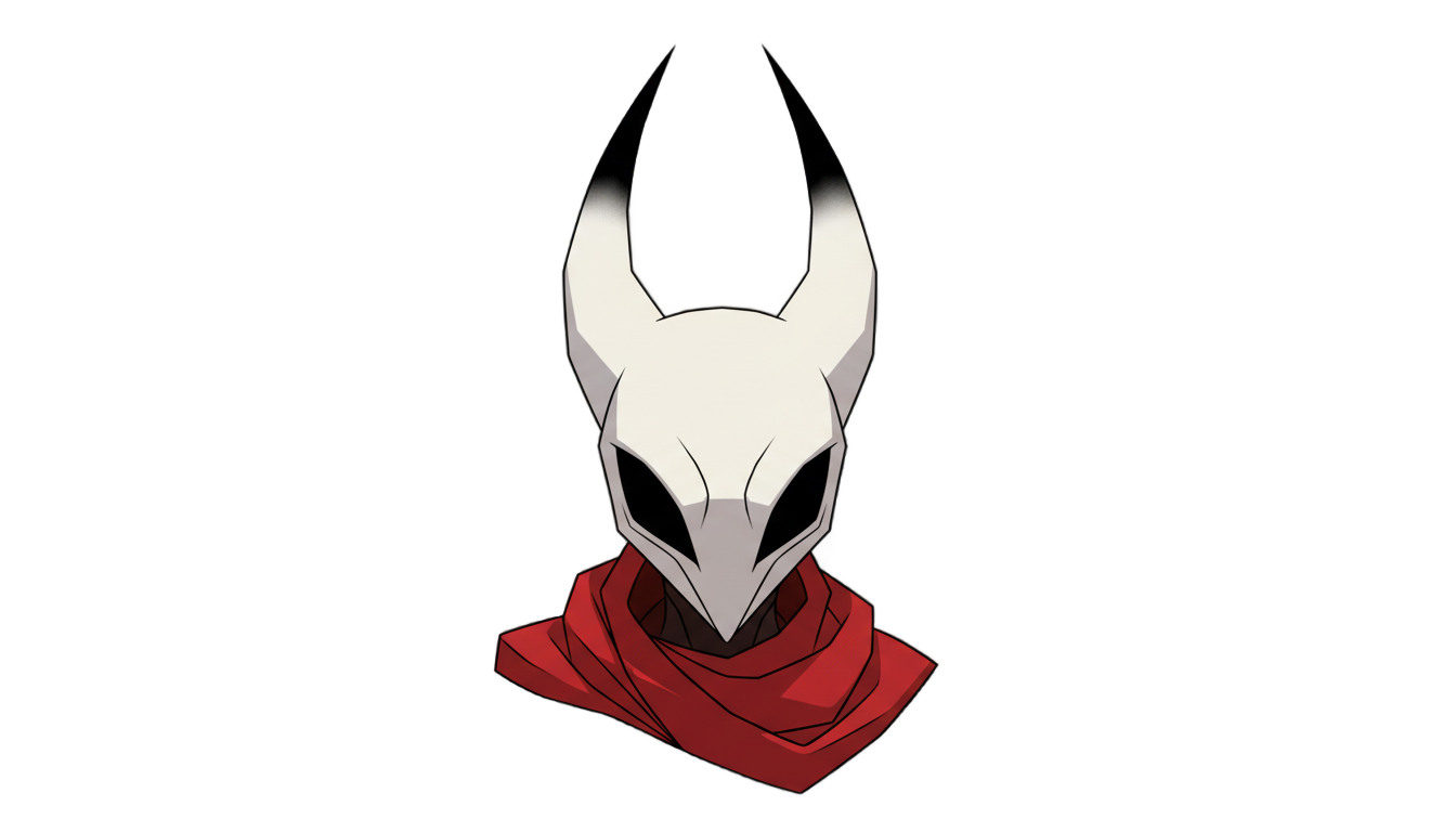 hornet head hollow knight png PNG transparent background