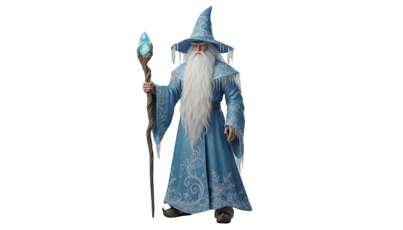 ice wizard png PNG transparent background