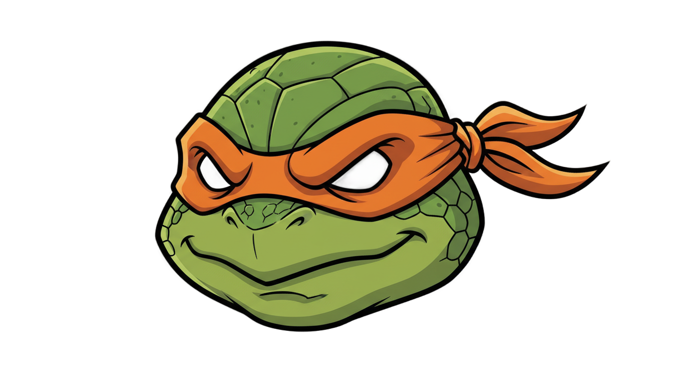ninja turtle head png PNG transparent background