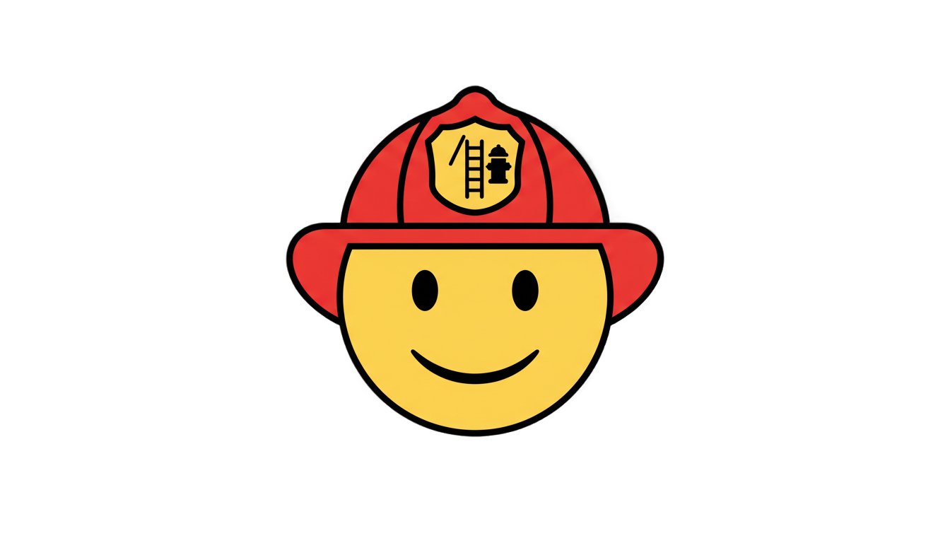 firefighter emoji png PNG transparent background