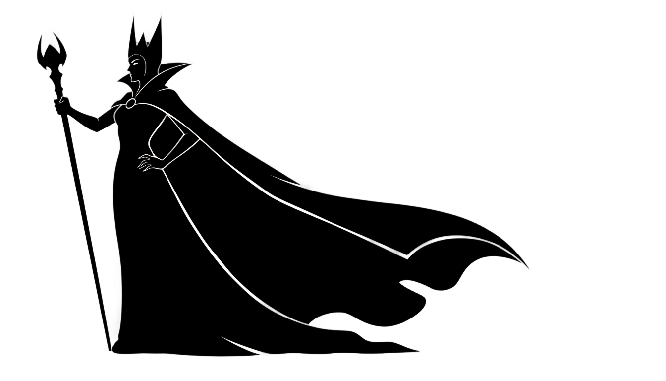 evil queen silhouette png PNG transparent background