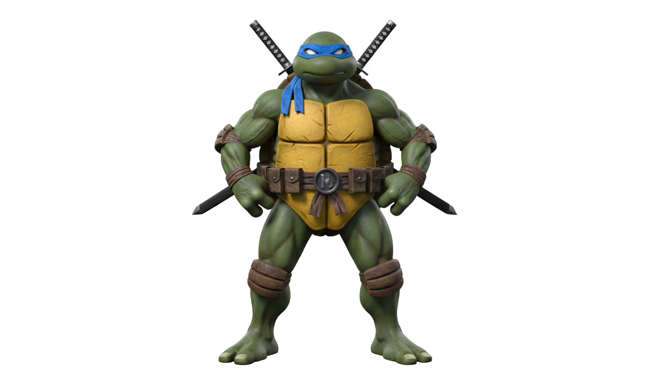 leonardo tortugas ninja png PNG transparent background